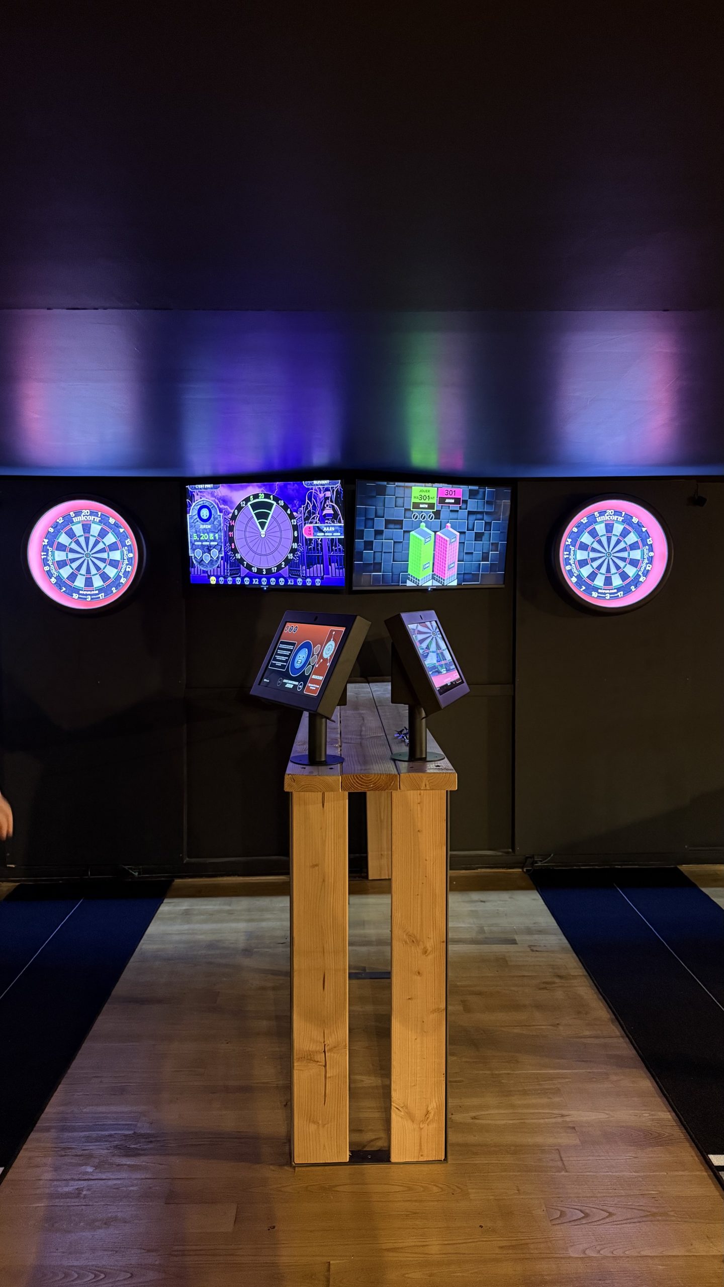 Piste de fléchettes interactives chez CHOK Grenoble